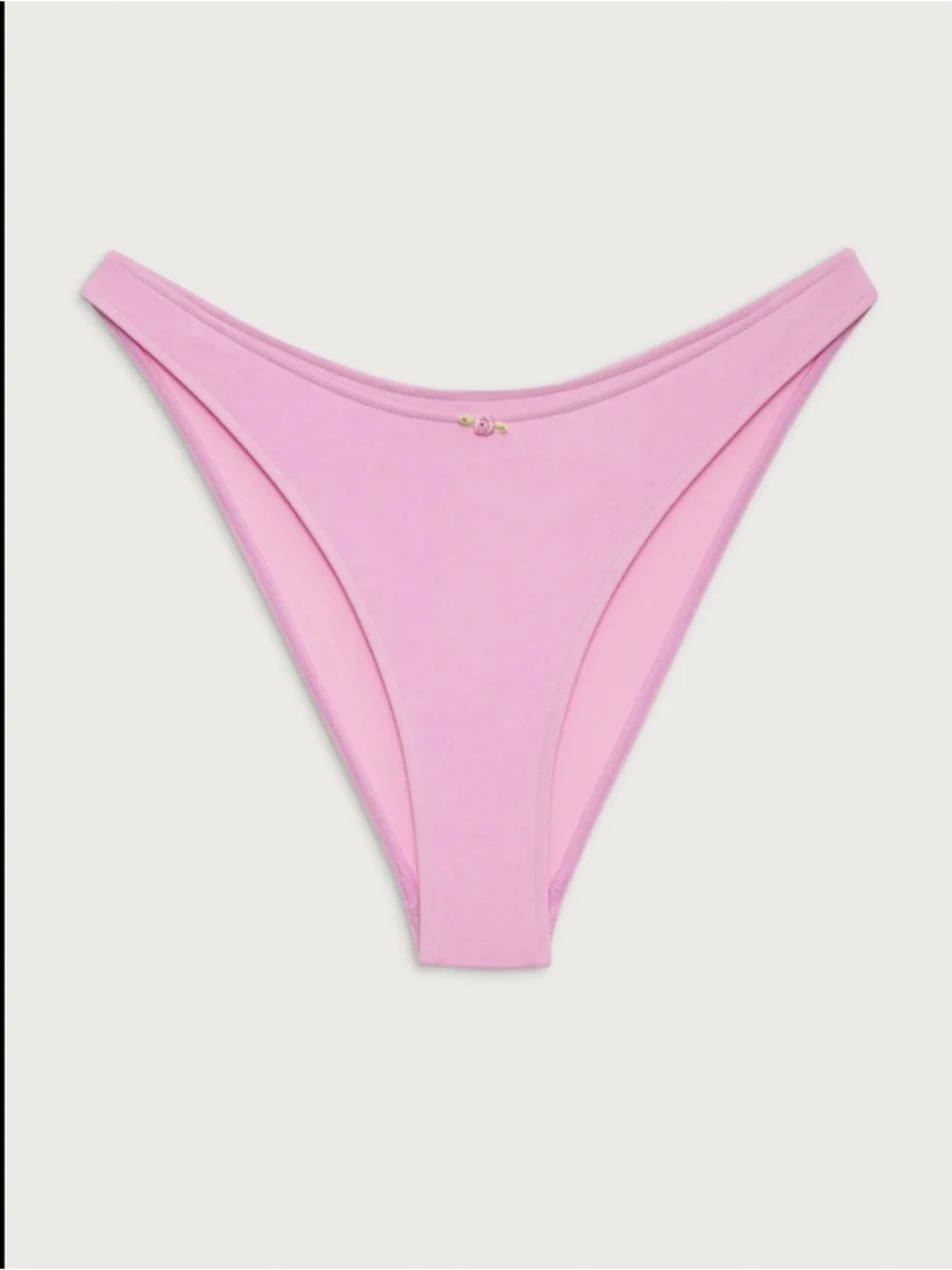 Frankie’s bikinis Dove classic bikini bottom in French Rose